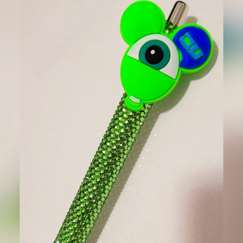 Disney Monsters Inc Monsters University Mike Rhinestone Pen